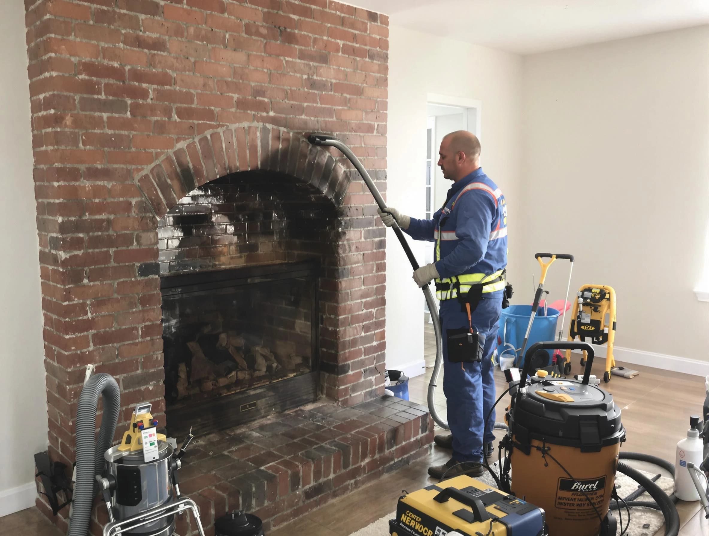 South Fayette Chimney Sweep expert performing detailed chimney sweep in South Fayette, PA