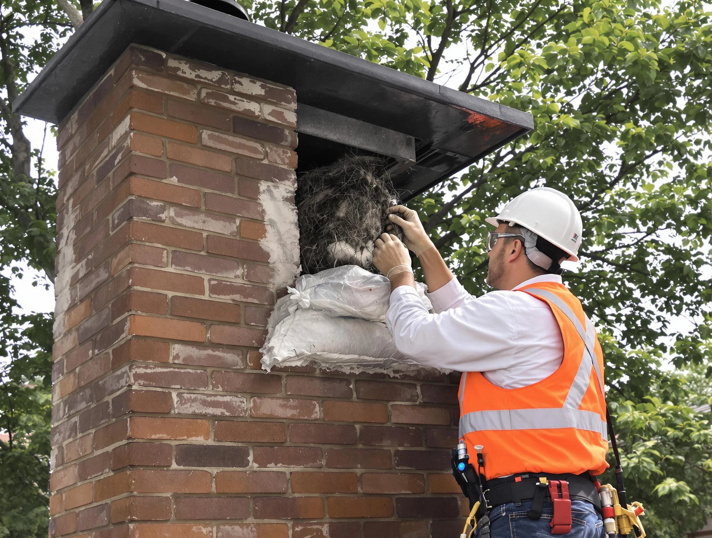 Humane removal of debris and animals by South Fayette Chimney Sweep in South Fayette, PA