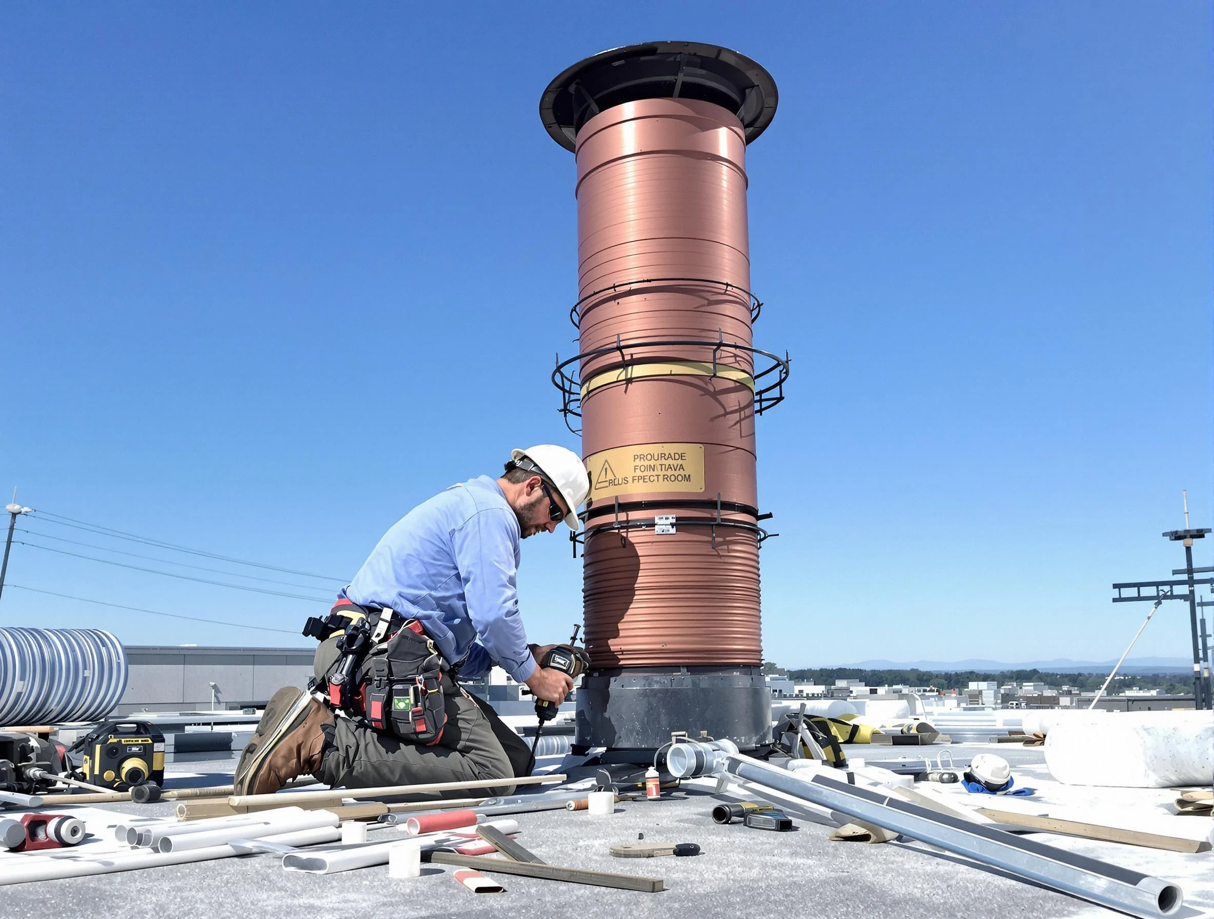 Installed chimney liner by South Fayette Chimney Sweep in South Fayette, PA