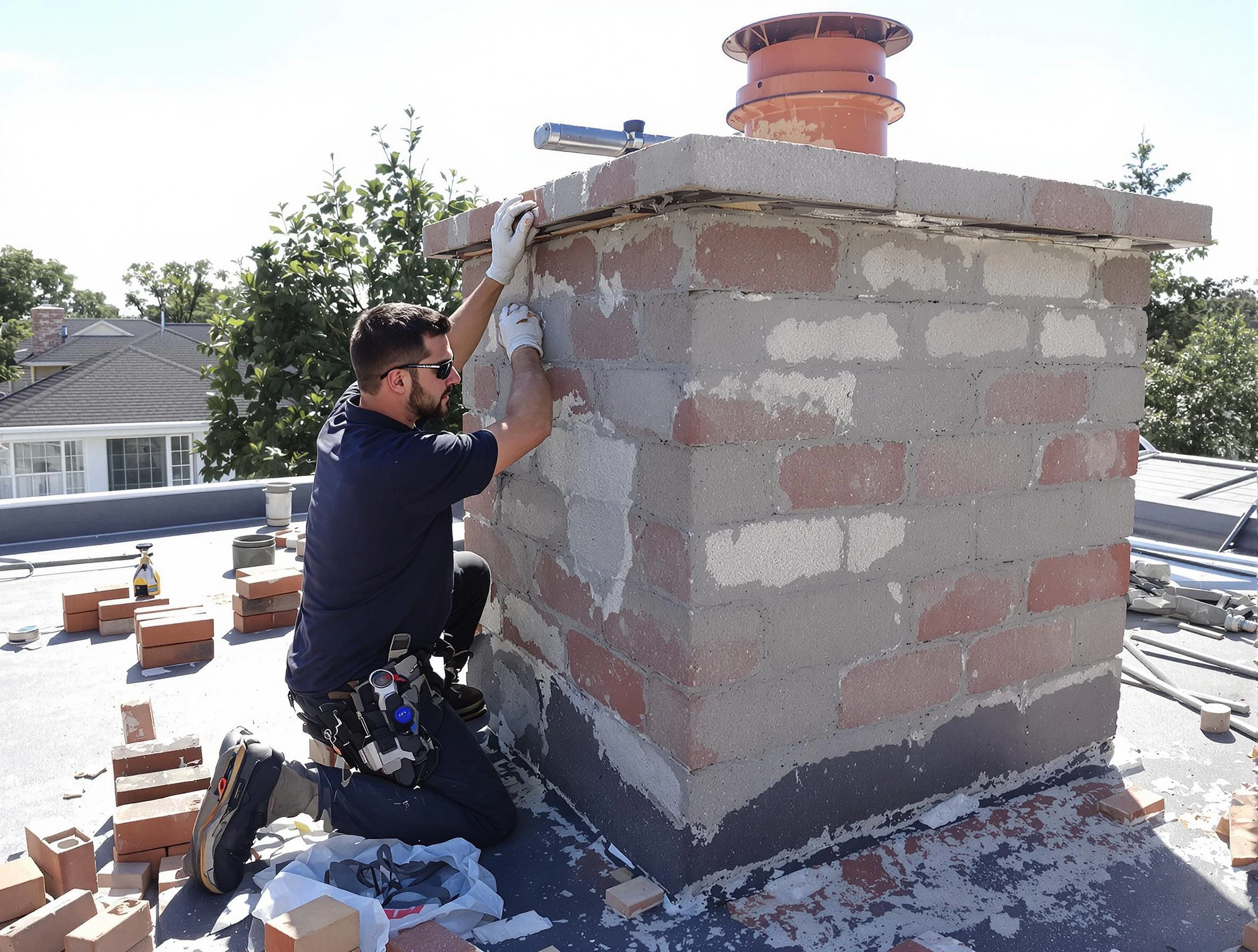 Advanced chimney repair process by South Fayette Chimney Sweep in South Fayette, PA