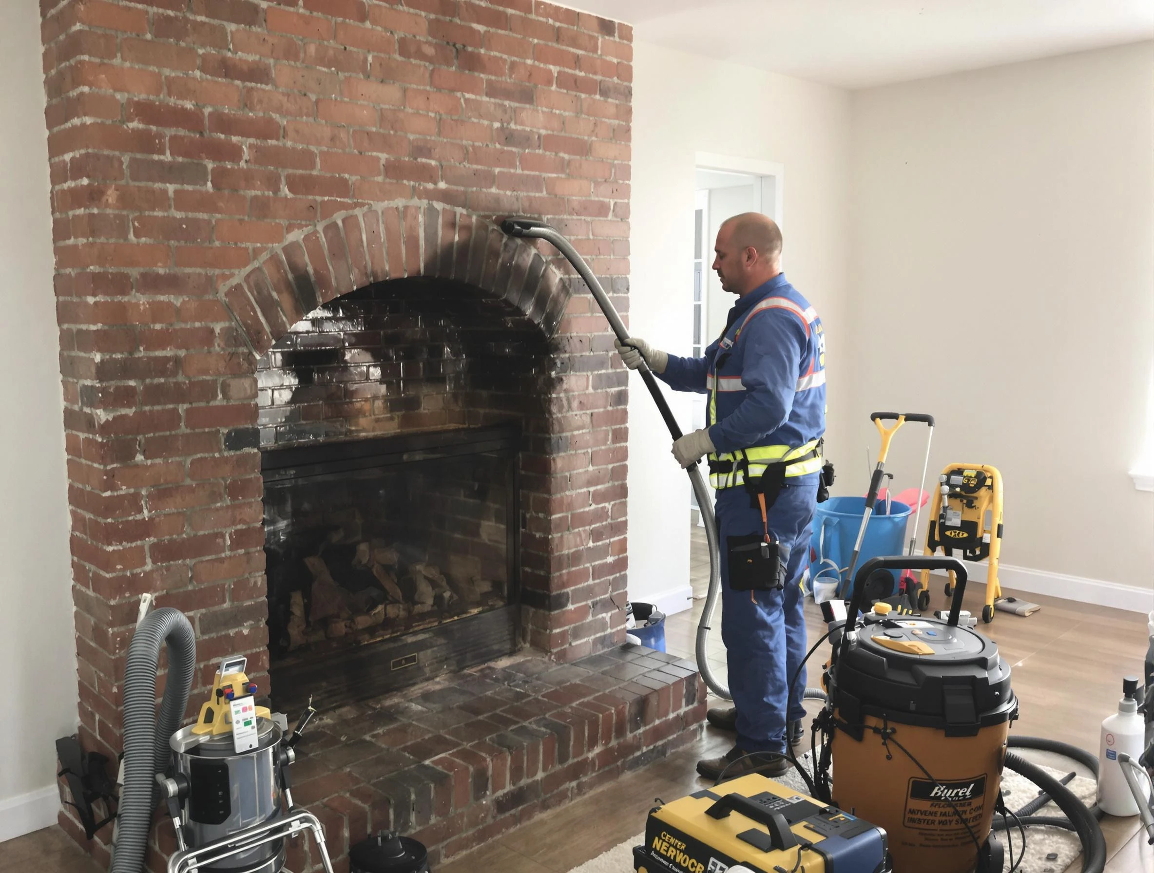 South Fayette Chimney Sweep expert performing detailed chimney sweep in South Fayette, PA